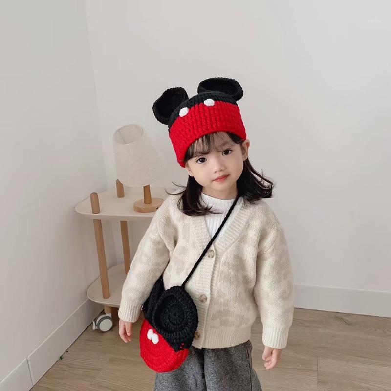 

Doitbest 2 to 6 Years Winter hat for kids beanies Duck mouse modell handmade Beanie Child knit hats warm kid girls fashion caps1