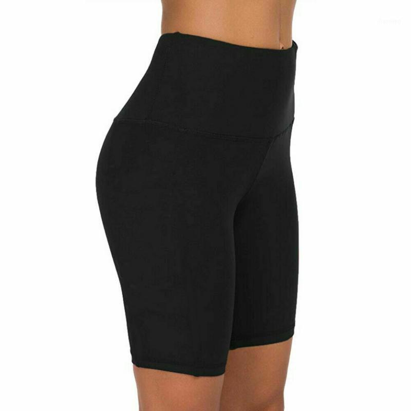 

Summer Women Yoga Shorts High Waist Seamless Hip-up Tight Elastic Sport Shorts Push Up Running Fitness Gym Clothes 2020 Hot1, Black