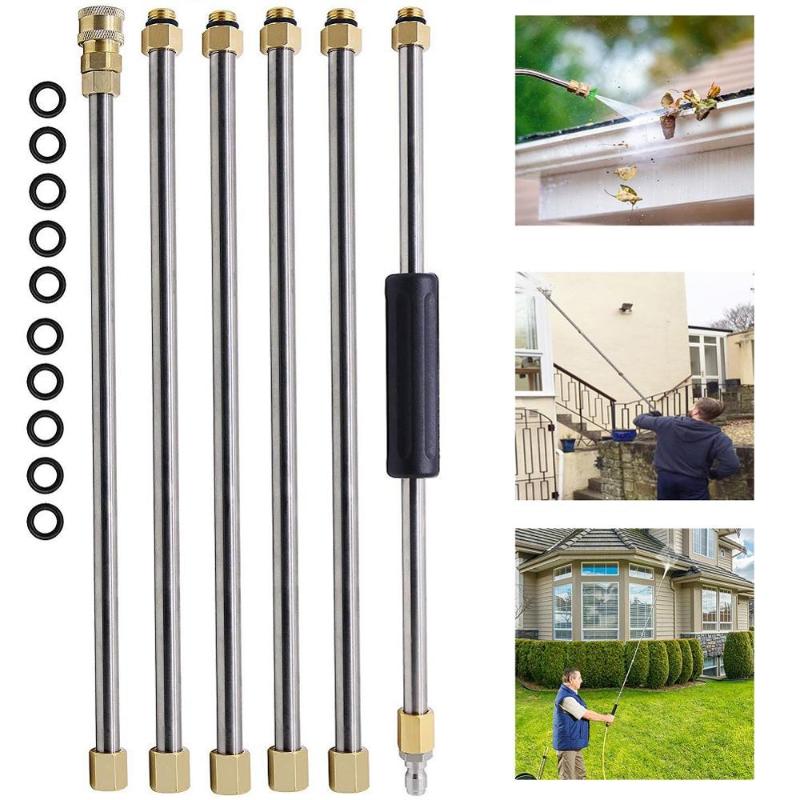 

High Pressure Water Gun Lengthening Rod 4000 PSI Sprinkler M22 Model (Carton, Silver