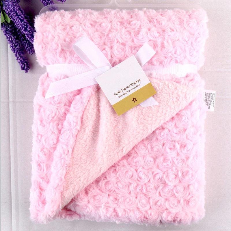 

Coral Fleece Blanket Fashion Brand Winter Newborn Swaddle Wrap Soft Baby Boys Bedding Infant Bebe Girls Anais Sleeping Bags1