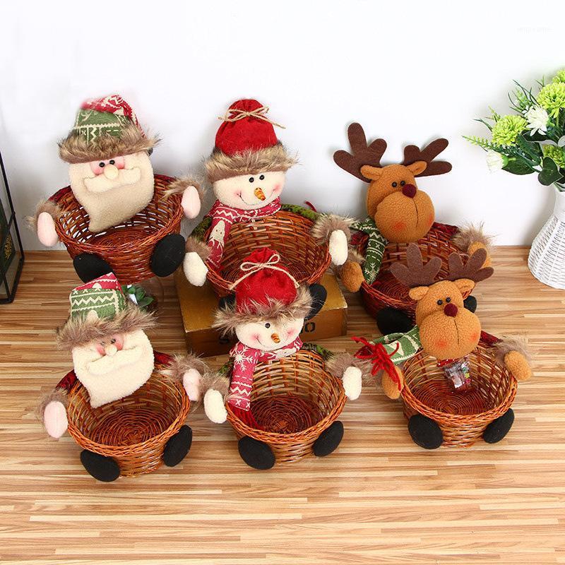 

2020 New Christmas Candy Basket Bar KTV Fruit Bar Christmas Decoration Children's Gift Box.1
