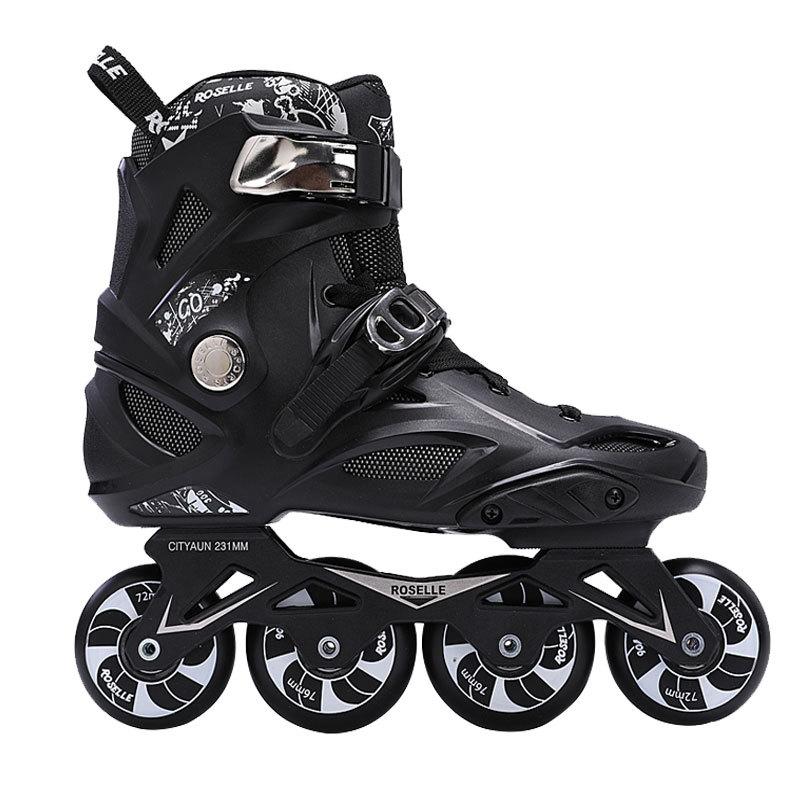 

Inline Skates Shoes White Black Roller Skates Sneakers Rollers Women Men Roller For Adults Inline Professional