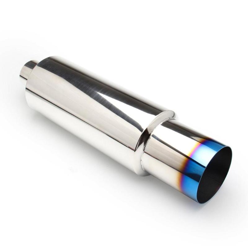 

Car Exhaust Pipe Muffler Tail Pipe High Quality Universal Stainless Steel Length 470mm Diameter 91mm Car Modified Parts Hot Sale