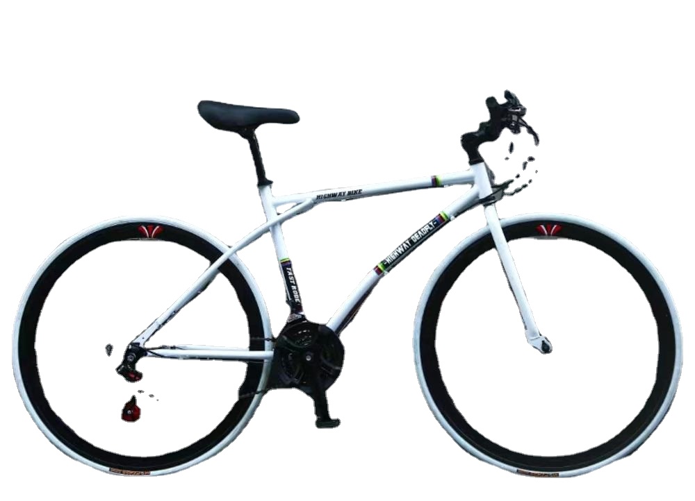 

High carbon steel 18 speed 26 inch road bike, Multi-color