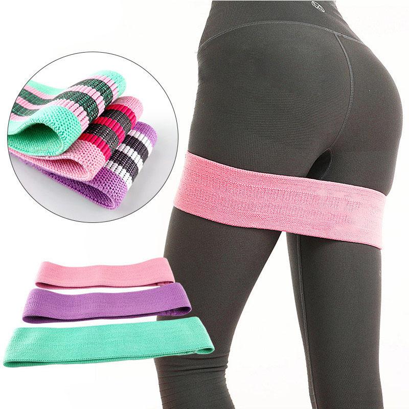 

Cotton yoga loop tension belt portable home gym exercise sports yoga tool, Green