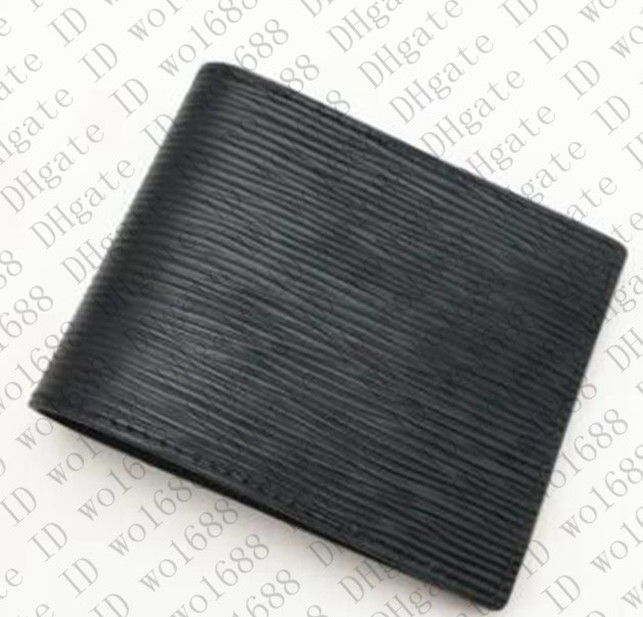 

Men Short Wallet Mono Canvas Bifold Pocket Coin Card Holder Pouch Purses Fashion Leather Small Wallets without box 9WDWW, Red;black