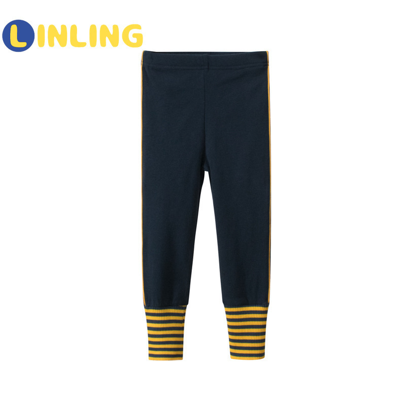 

LINLING Girls Leggings 2020 Spring Autumn Girls Pants Side Striped Casual Pants Children Skinny Leggings Girls Boys Trousers LJ201019, As picture