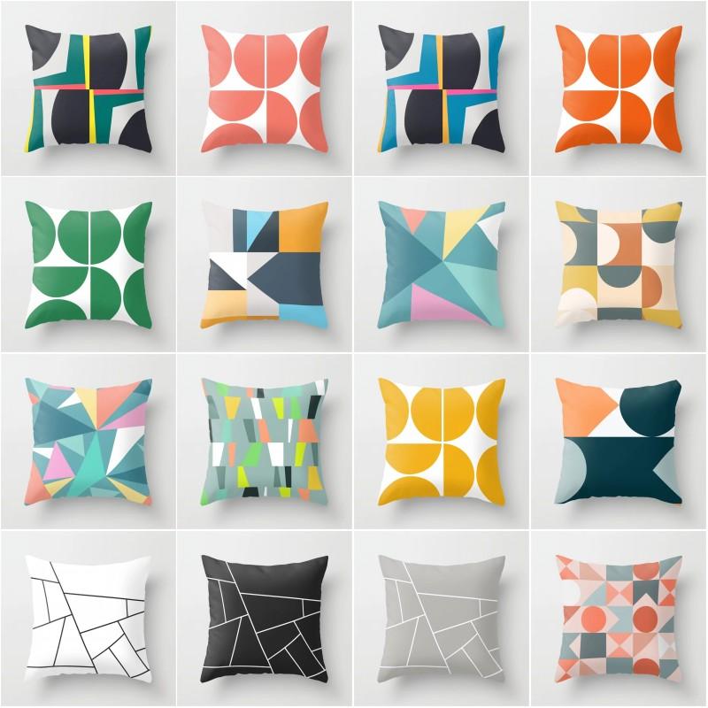 

XUNYU New Design Geometric Pattern Cushion Cover Home Sofa Decorative Throw Pillow Case YL039