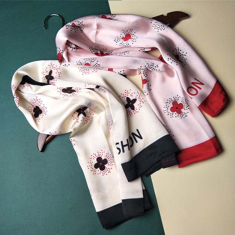

90*90cm TOP Silk superior quality Star Scarves Women Foulard Square Hijab Scarf Ladies Shawl wrap muffler pareo female hijab