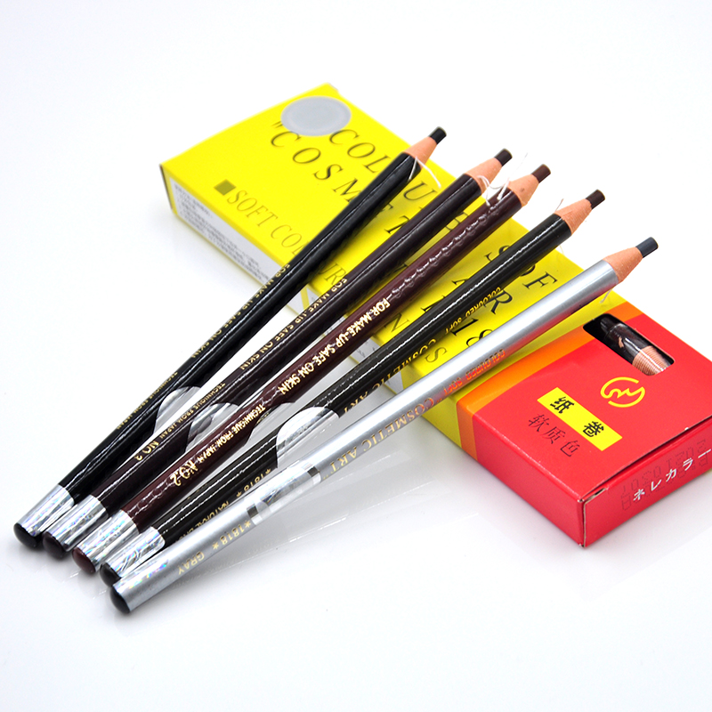 

12pcs Permanent Makeup Supplies Eyebrow Pencils 5colors Waterproof Longlasting Eye brow Microblading Pen Cosmetic Accessories