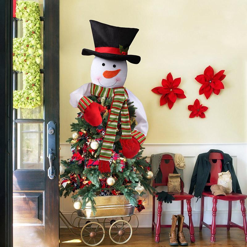 

Snowman Christmas Tree Topper Tree Decorations Xmas Trees Ornament New Year Party Decor LKS991
