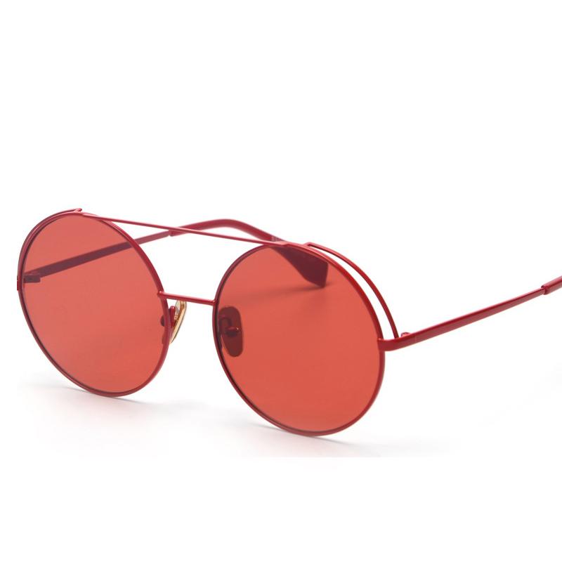 

Sunglasses Veshion Brand Designer Women Round Men Fashion Vintage Metal Frame Ocean Sun Glasses Shade Red Tinted Eyewear UV400