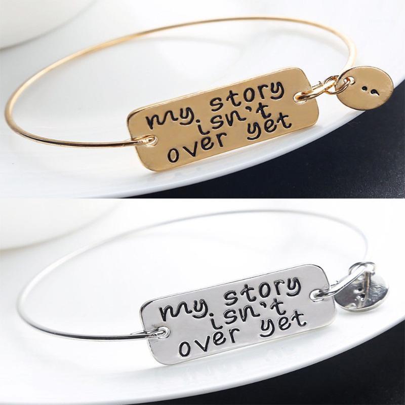 

Fashion Bangle Bracelet Mental Health Awareness Jewellery Gifts Classic Popular Originality delicate grace Bracelet1