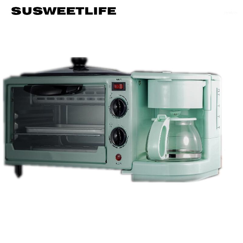 

Home multifunctional three-in-one breakfast machine Mini electric oven Coffee maker Omelette Bread maker Toaster1