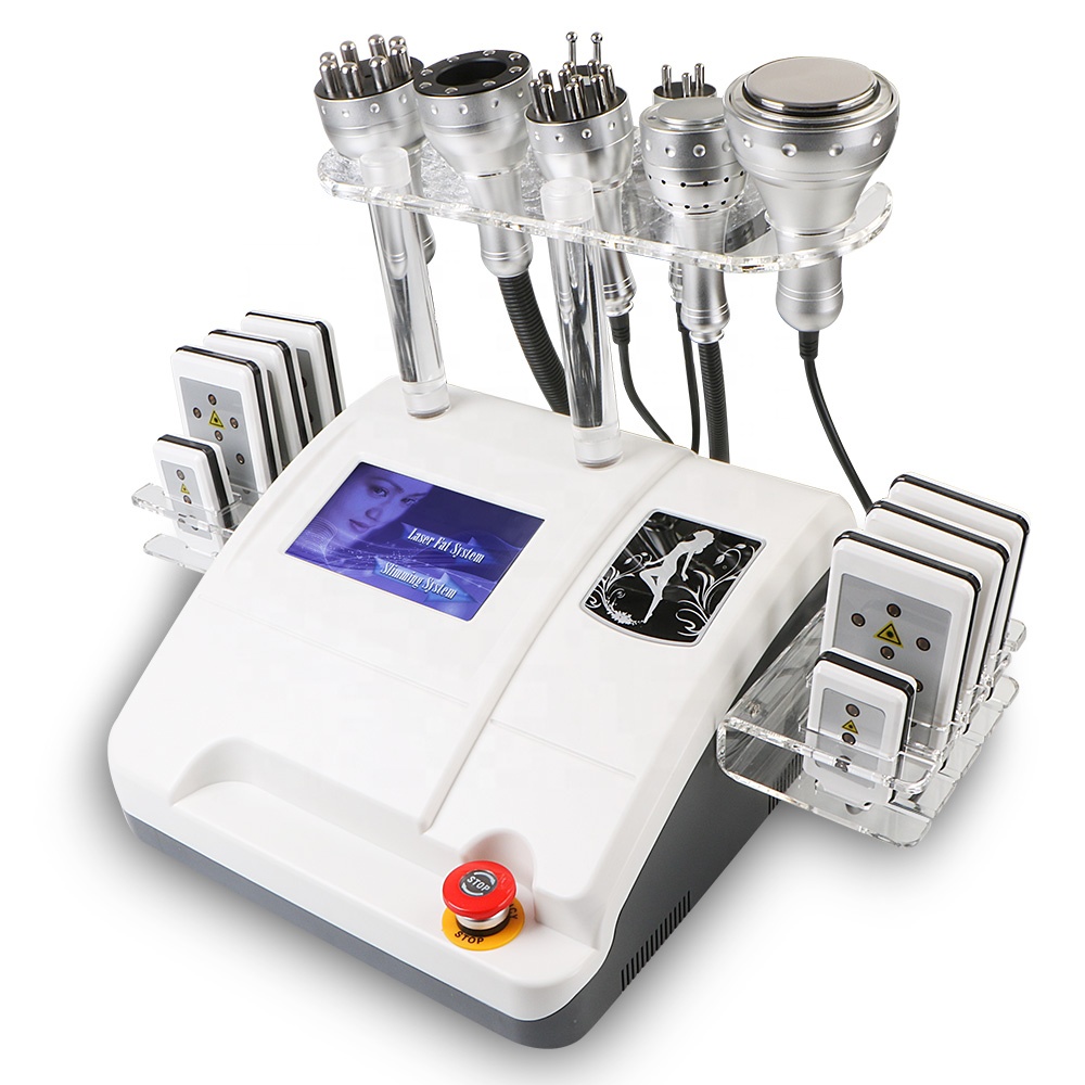 

2021 Newest 8 In 1 Liposuction Cavitation Laser Slimming Machine Vacuum RF Skin Care Equipment for Spa