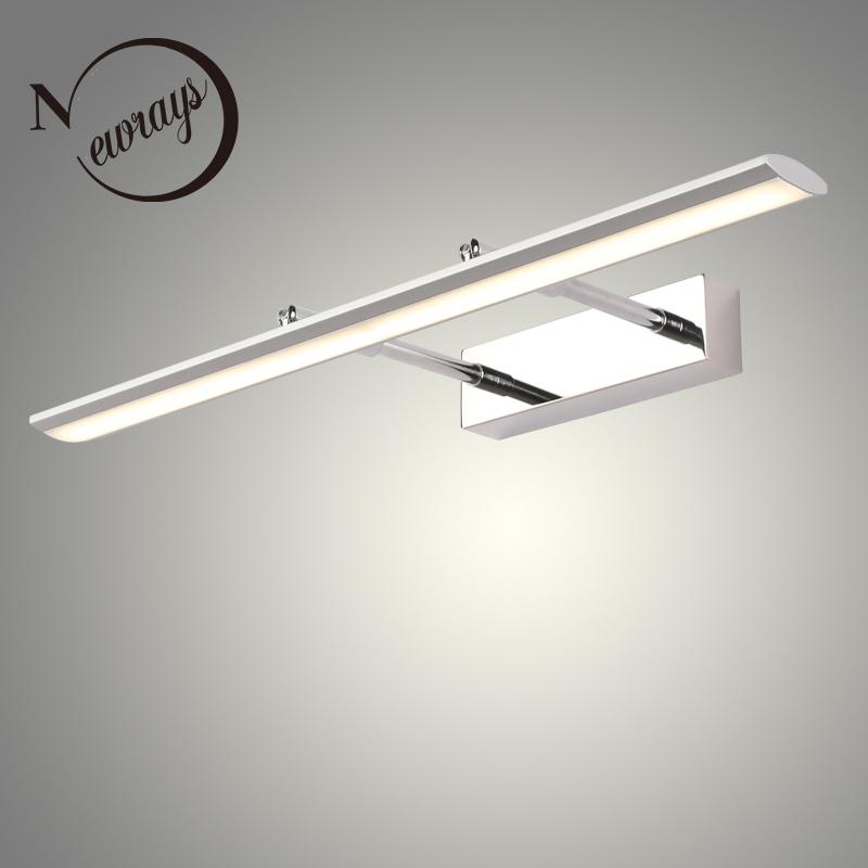 

Modern minimalist mirror headlights long strips metal & PC fashion personality dressing table bathroom toilet mirror headlights