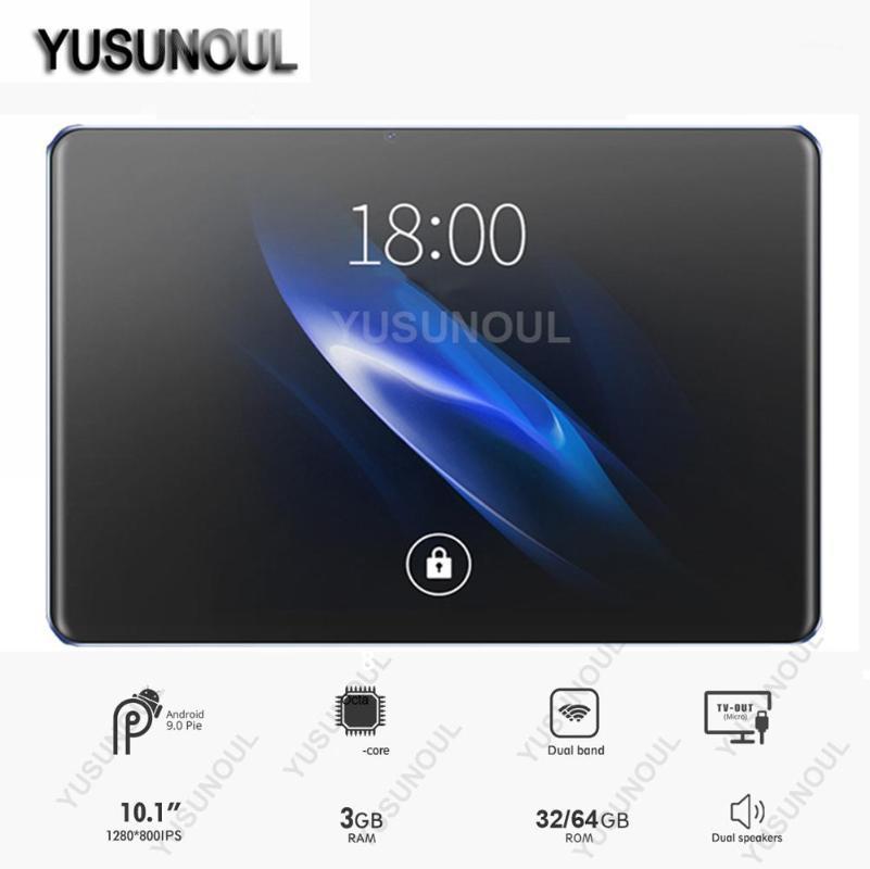 

New Google Market 10 inch Tablet Android 9.0 8 Cores 32/64GB Dual Camera 8.0MP Tablet PC Type-C Charge WIFI GPS 4G LTE bluetooth1, Black