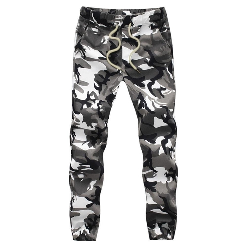 

Cotton Mens Jogger Autumn Pencil Harem Pants Men Camouflage Military Pants Loose Comfortable Cargo Trousers Camo Jogger 201125, Khaki
