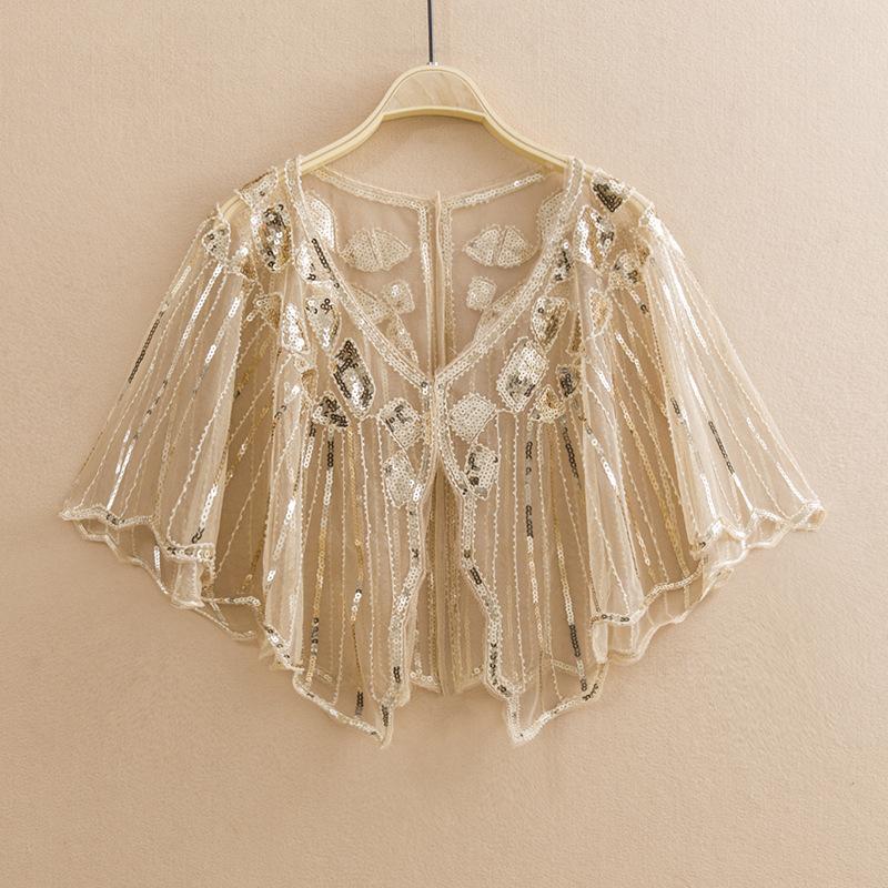 

Summer Bling Woman Sequined Scarves & Wraps Performance Costume Scarf Women