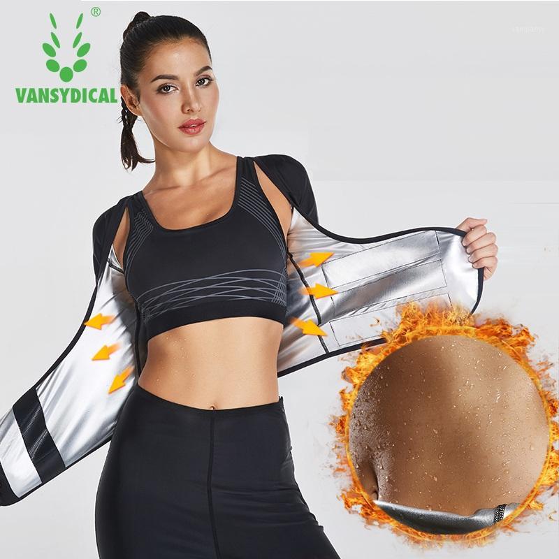 

Vansydical Women Hot Sweat Sport Top Fitness Women Gym Shirt Running Sportswear Waist Trainer Body Shaper Gym Top Shapewear1, Fbf716501