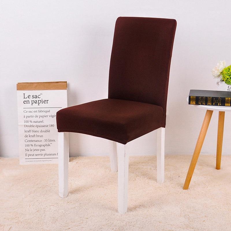 

Spandex Solid Color Desk Seat Chair Cover Protector Seat Slipcovers for Hotel Banquet Wedding Universal Size1