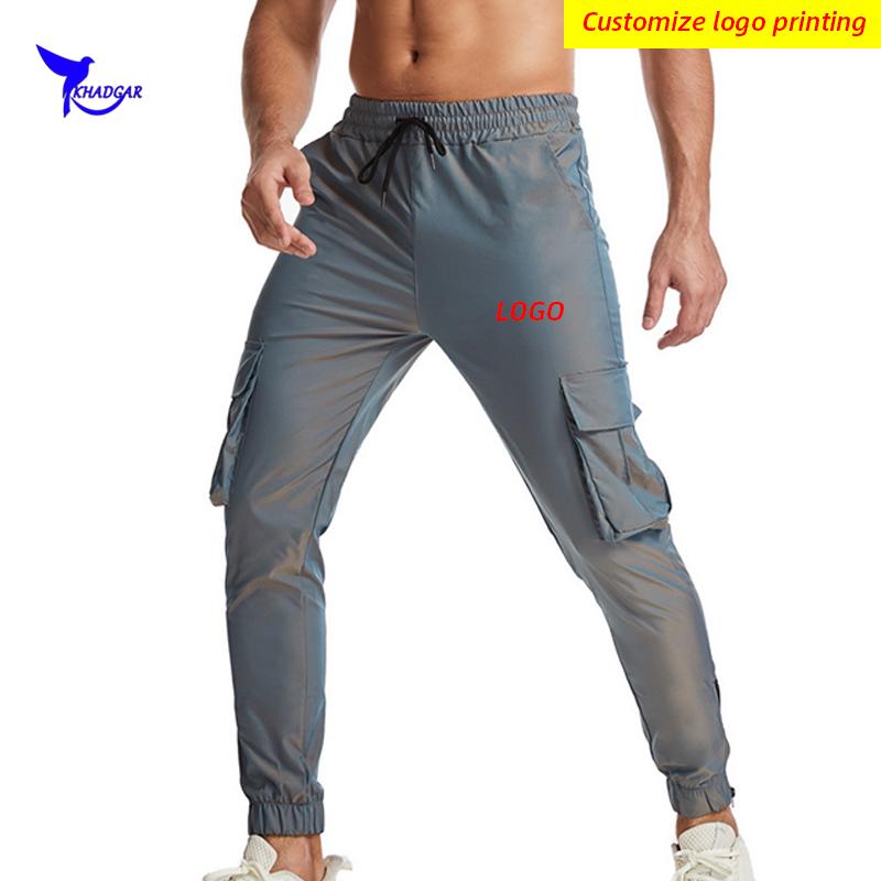 

Custom LOGO Sports Men Gym Running Trousers Joggers Fitness Long Pants Men Workout Quick Dry Sweatpants Breathable Work Overalls, 835 blue
