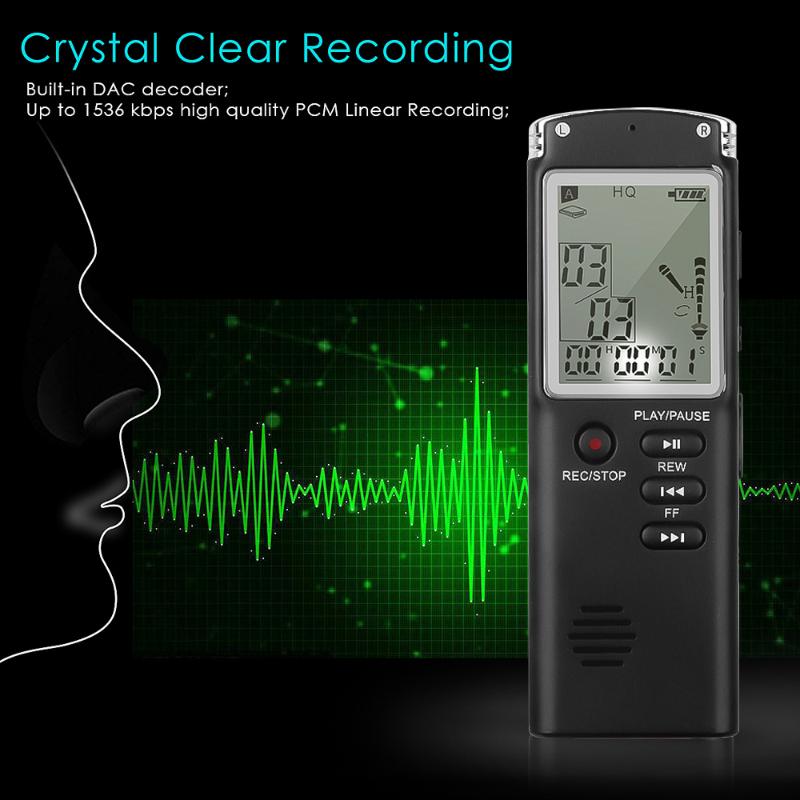 

USB 8GB/16GB/32GB Digital Audio Voice Recorder USB Professional 96 Hours Dictaphone Voice Recorder With WAV MP3 Player