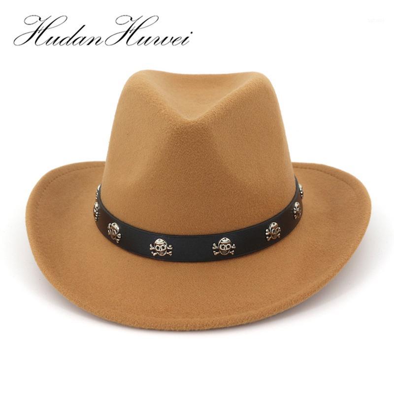 

Fashion Wide Brim Fedora Cowboy Western Wool Felt Hat Cheap Horseman Cap British Style Jazz Formal Hats Sombrero for Men Women1, Black