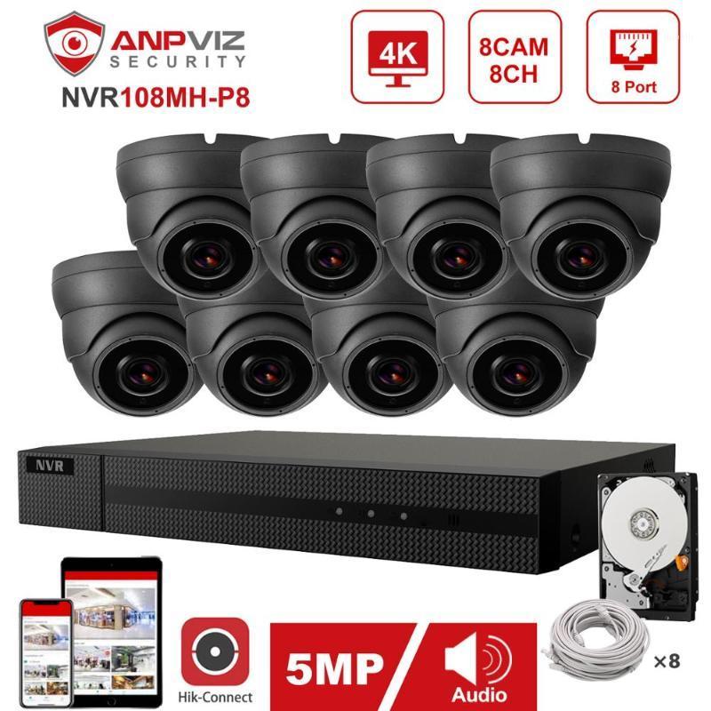 

Hikvision OEM 8CH 4K NVR 4/6/8pcs 5MP 4X POE IP Security Camera System Indoor/Outdoor IP Camera IP66 Hik-Connect 30m IR P2P Gray1
