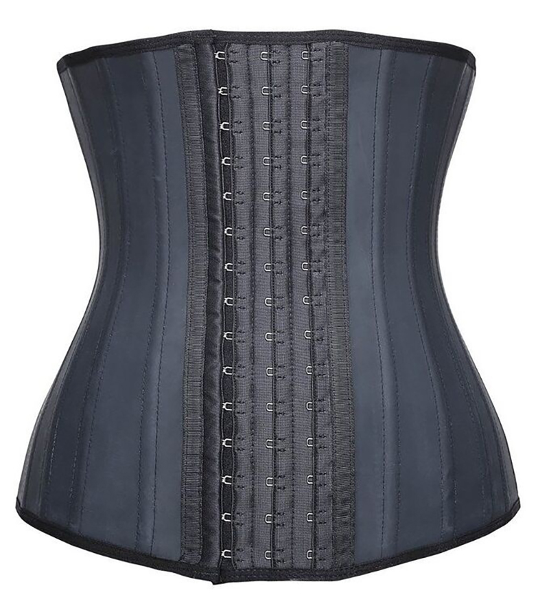 

Women's 25 Steel Boned Waist Trainer Cincher Latex Underbust Corset Waste Tummy Control Waisttrainer Slimming Sheath Belly Wait Plus size, Black