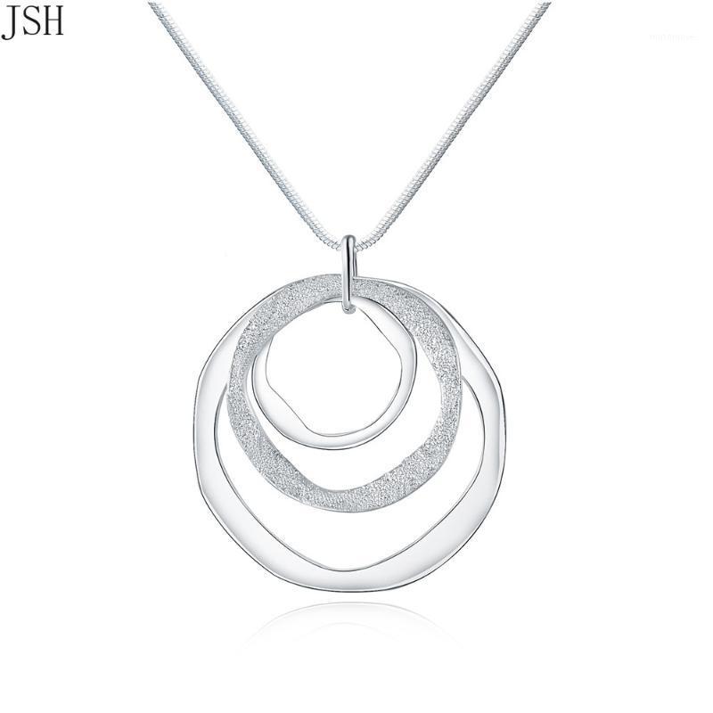 

wedding charms fashion wholesale silver color classic necklace silver fashion trends women Wedding jewelry , JSH-AN2001