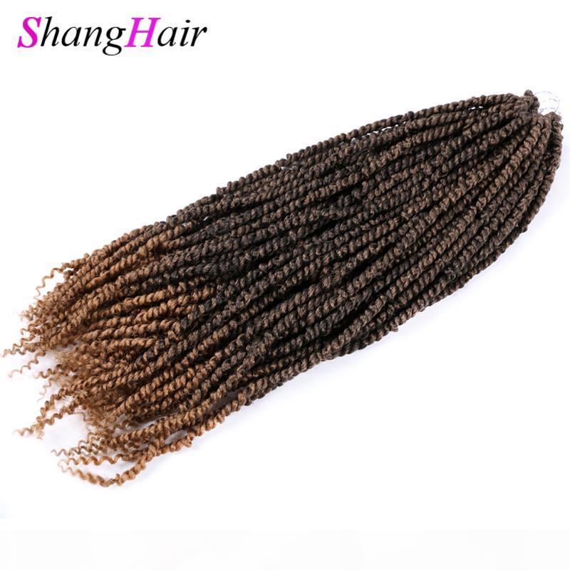 

Synthetic Pre-twisted Bomb Spring Twist Hair 24 inch Passion Twists Crochet Hair 100g pc Synthetic Braiding Hair Extensions Passion twist, T27