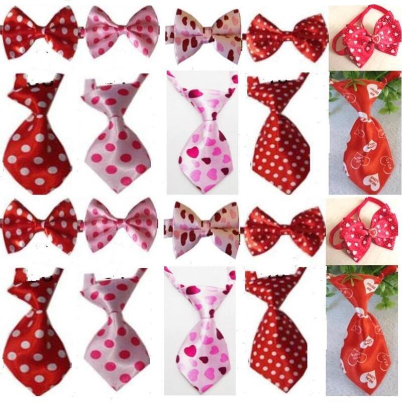 

100pc/lot Valentine Day wedding Holiday Dog Ties Pet Bow Ties Cat Neckties Dog Grooming Supplies can choose different color P011, St. patrick bow