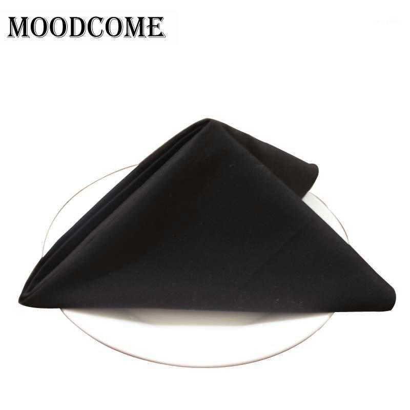 

10pcs/lot black napkins cotton kitchen towels mexico decoracion cloth napkin serviettes de table coton1
