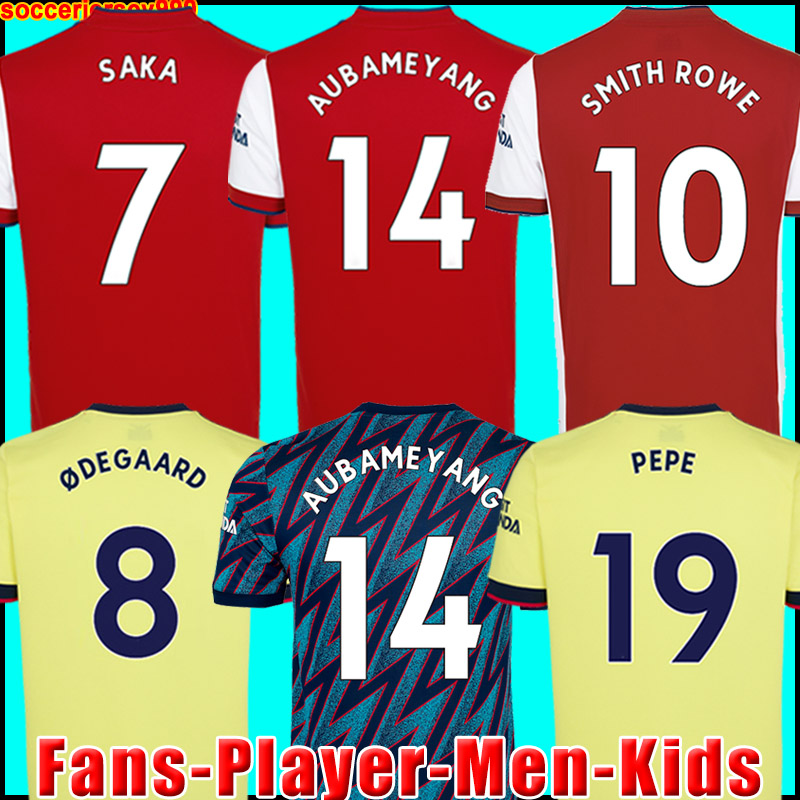 

21 22 PEPE SAKA jerseys Fans Player version Gunners ØDEGAARD THOMAS WILLIAN NICOLAS TIERNEY SMITH ROWE ARSen 2021 2022 soccer football shirt Men + Kids kit, 21/22 men home + patch