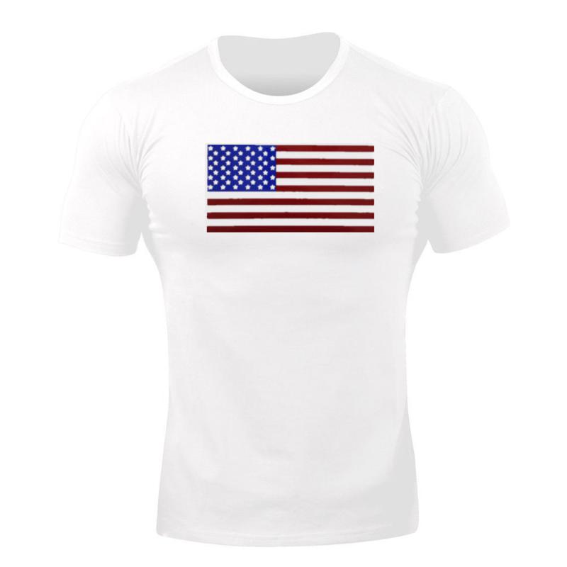 

Men's T-Shirts Gym Fitness T Shirt Men Bodybuilding Workout Running Sport Short Sleeve Cotton Tee Tops Summer Male Training Clothing, White;black