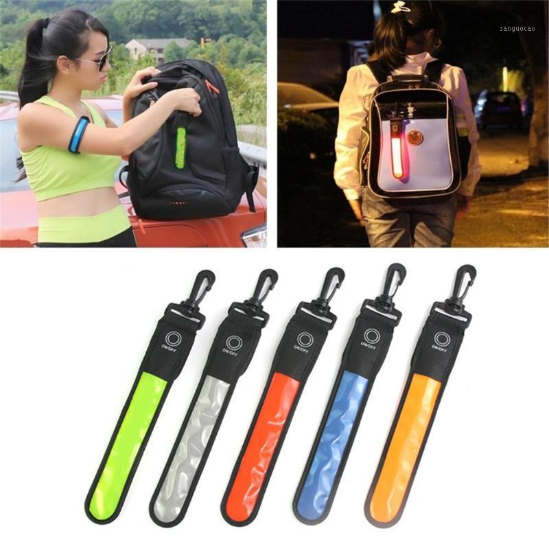 

LED Light Reflective Belt Strap Sports Safety Bag Pendant Night Outdoor Accessories Reflective Lighting Pendant Decor Hot Sale1, Green