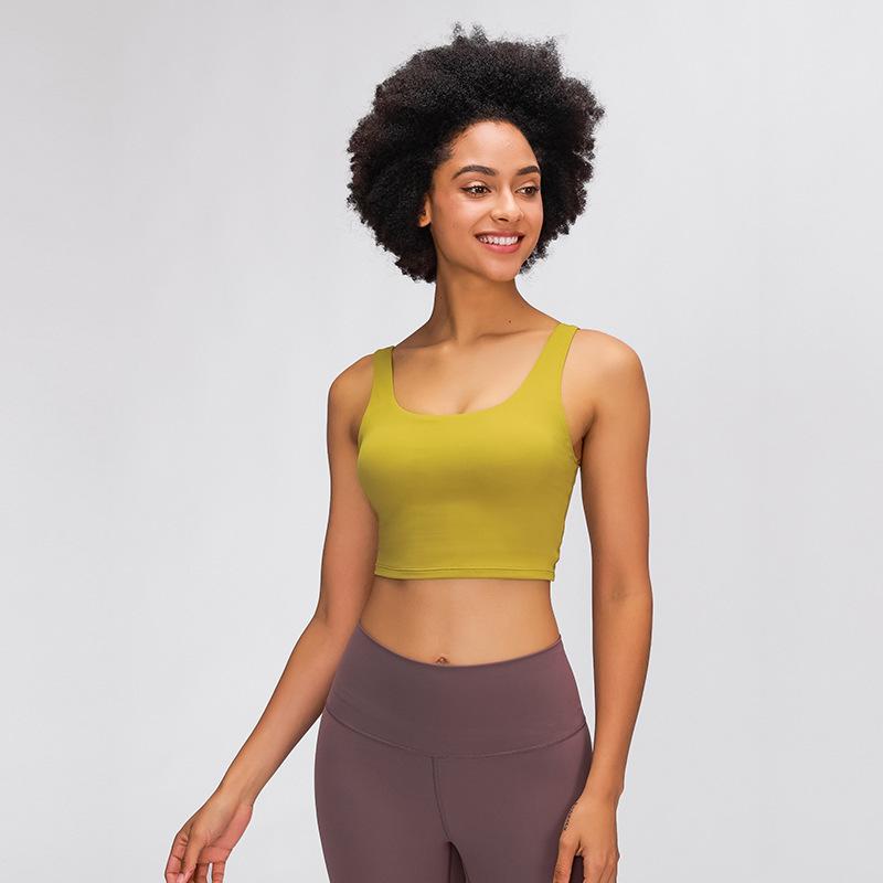 

Yoga Sports Bra Irregular Gathered Shockproof Navel Indoor Sport Bra Women Solid Color Gym Underwear Ropa Interior Body Shapewear, Black