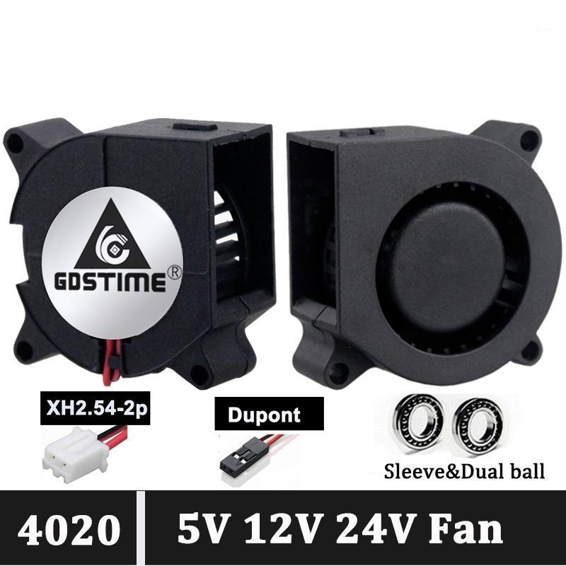 

Gdstime 3D printer fan 40mm 4020 Turbo blower 24V 12V 5V Double ball sleeve Cooling fans 2pin Dupont for cooler1