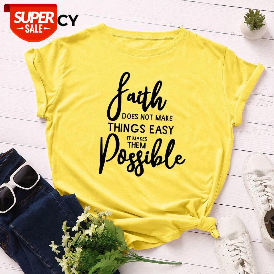 

JFUNCY Plus Size Summer Women's T-shirts 100% Cotton T Shirt Creative Letter Print Mom Tshirt Short Sleeve Loose Female Tee Top #Ii9y, White