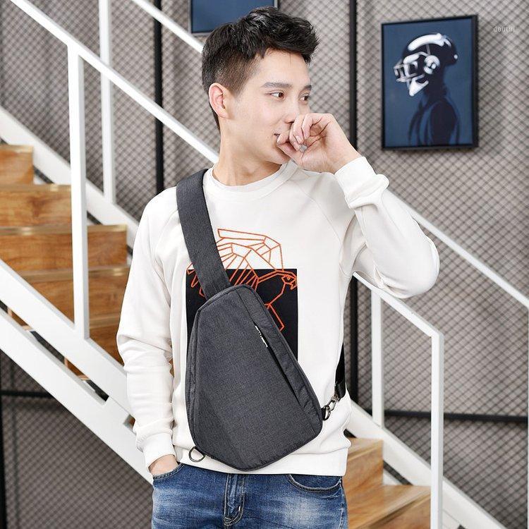 

2020 New Style Cool Chest Pack Students Crossbody Bag Youth knapsack Casual Sports Bag Men's1, Blue
