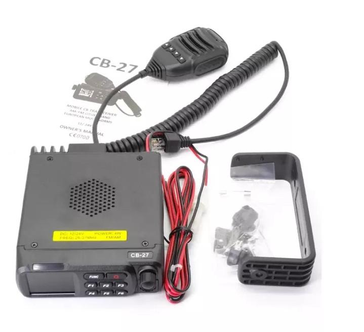 

QYT Mobile CB-27 Car two way radio Transceiver AM FM Vehicle Mouted band european CB27 12V 24V mobile CB radio 26.965-27.405MHz