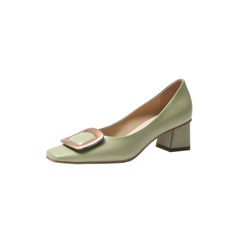 

2021 New Arrival Female Genuine Ladies High Heels Shoes Bare Toe Foot 0YI4, Green.
