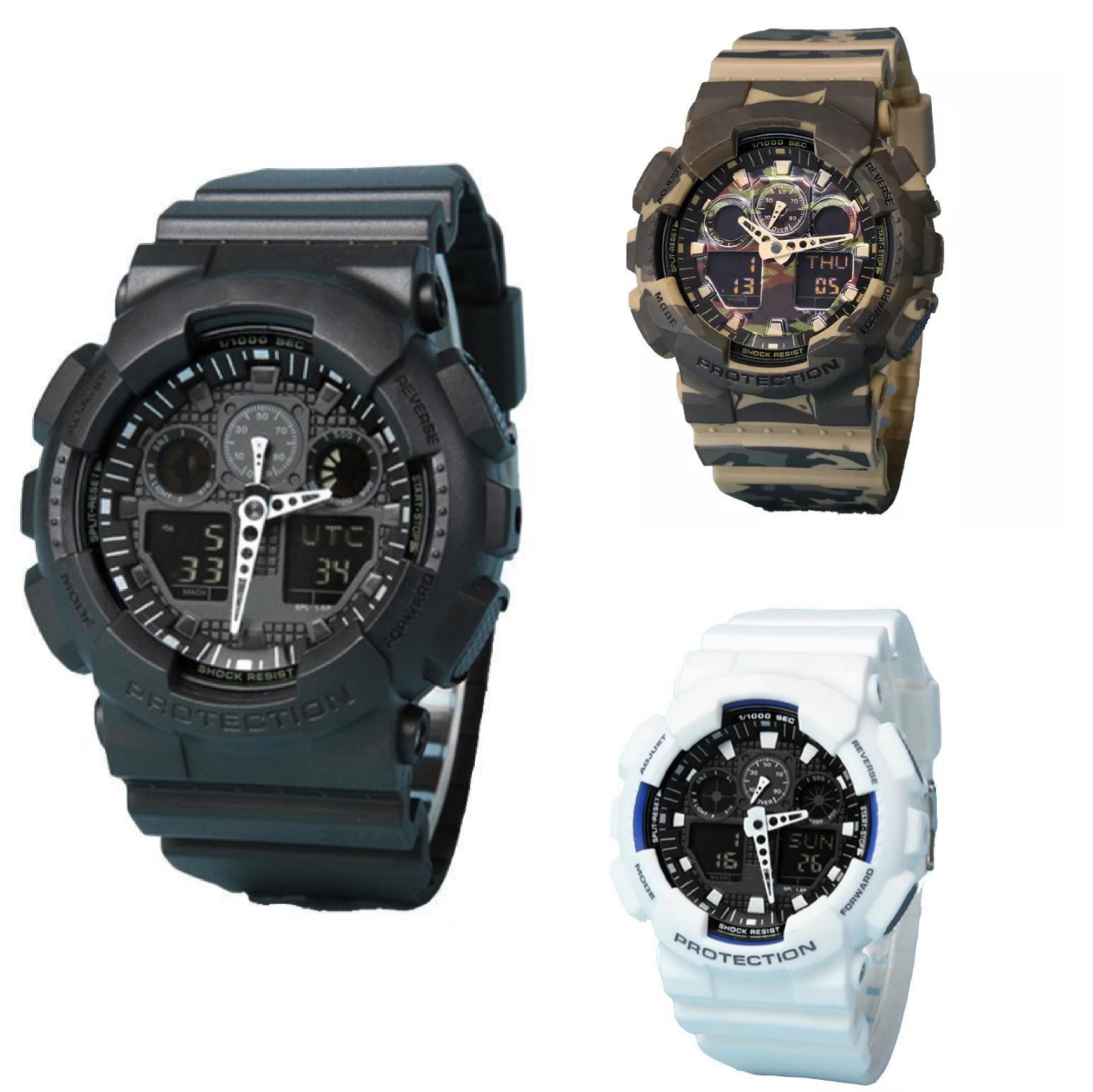 

2022 Original shock watch men sport New wr200ar g watches Army Military Shocking Waterproof all pointer work Digital Wristwatch, Pink