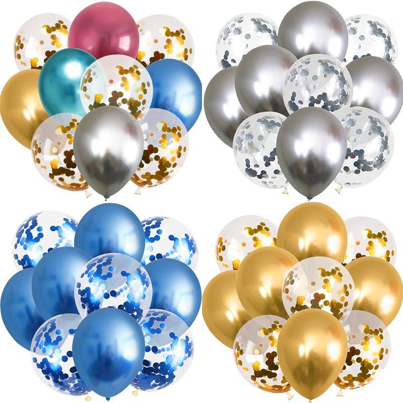 

10pcs Colorful Baloon Birthday Balloons Metallic Luster Ballon Confetti Balloon Kids Birthday Party Decorations Wedding Supplies1