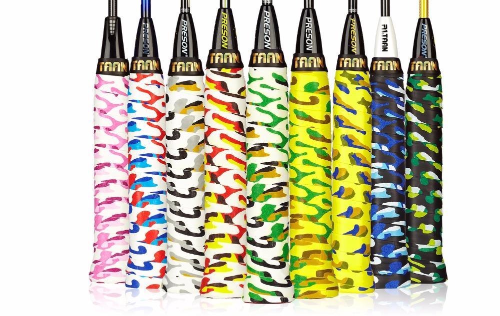 

90pcs/can) Free shipping TAAN TW985 Tennis Overgrips Camouflage tennis rackets grip sticky feel badminton overgrips, Multi