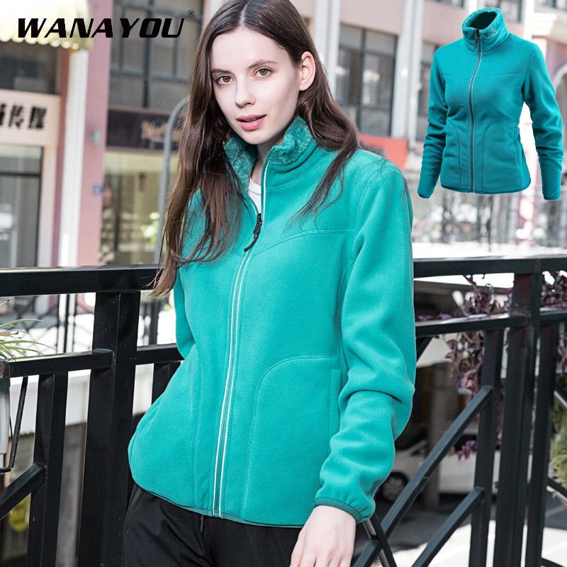 

Womem's Fleece Jackets Double-Sided Wear,Outdoor Hiking Casual Thermal Coat,Winter Breathable Sports Warm Windbreaker Jackets, Green