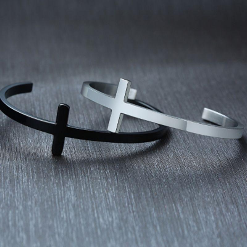 

Simple Fashion Metal Cross Men and Women Cross Opening Jewelry