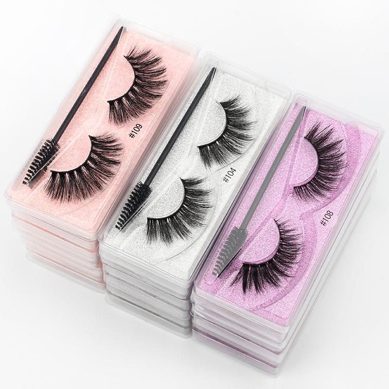 

Eye Lashes Wholesale 5/10/50/100 PCS Eyelashes Mink Handmade Faux Cils Long Natural Lashes Soft Thick Fake Eyelashes In Bulk