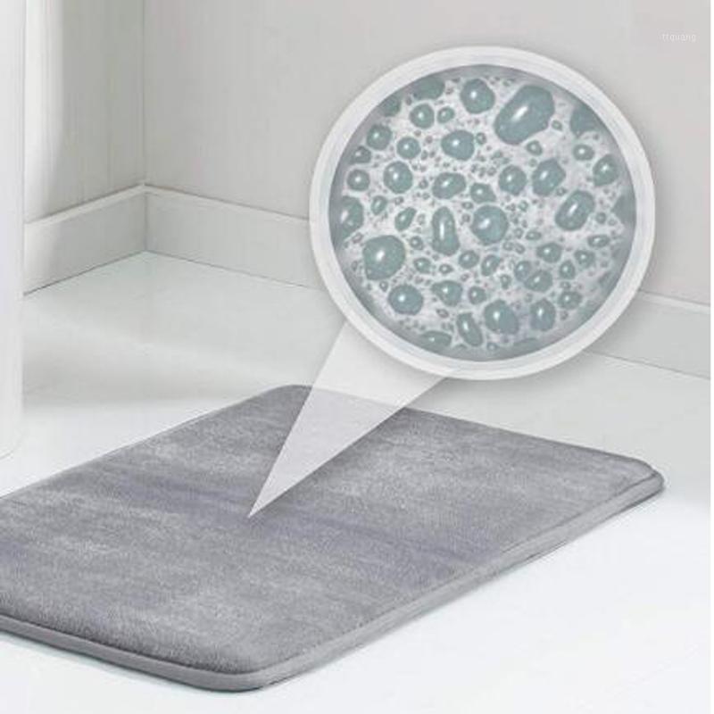 

Kitchen Thick 60*90CM Non Slip Mats Foam Bath Mat Absorbent Bath Rug For Bathroom Rugs Large Washable Shower Pads Carpets1, 1pcs